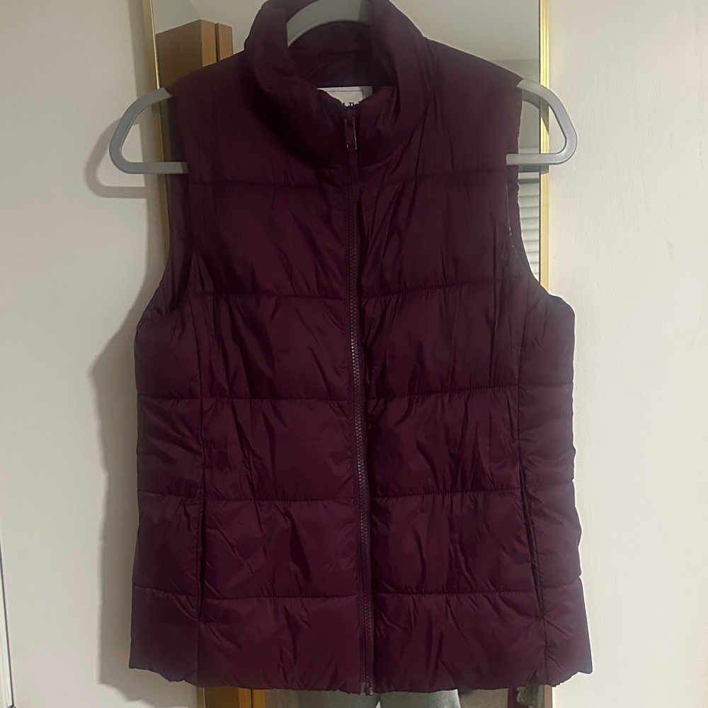 Old Navy Plum Puffer Vest